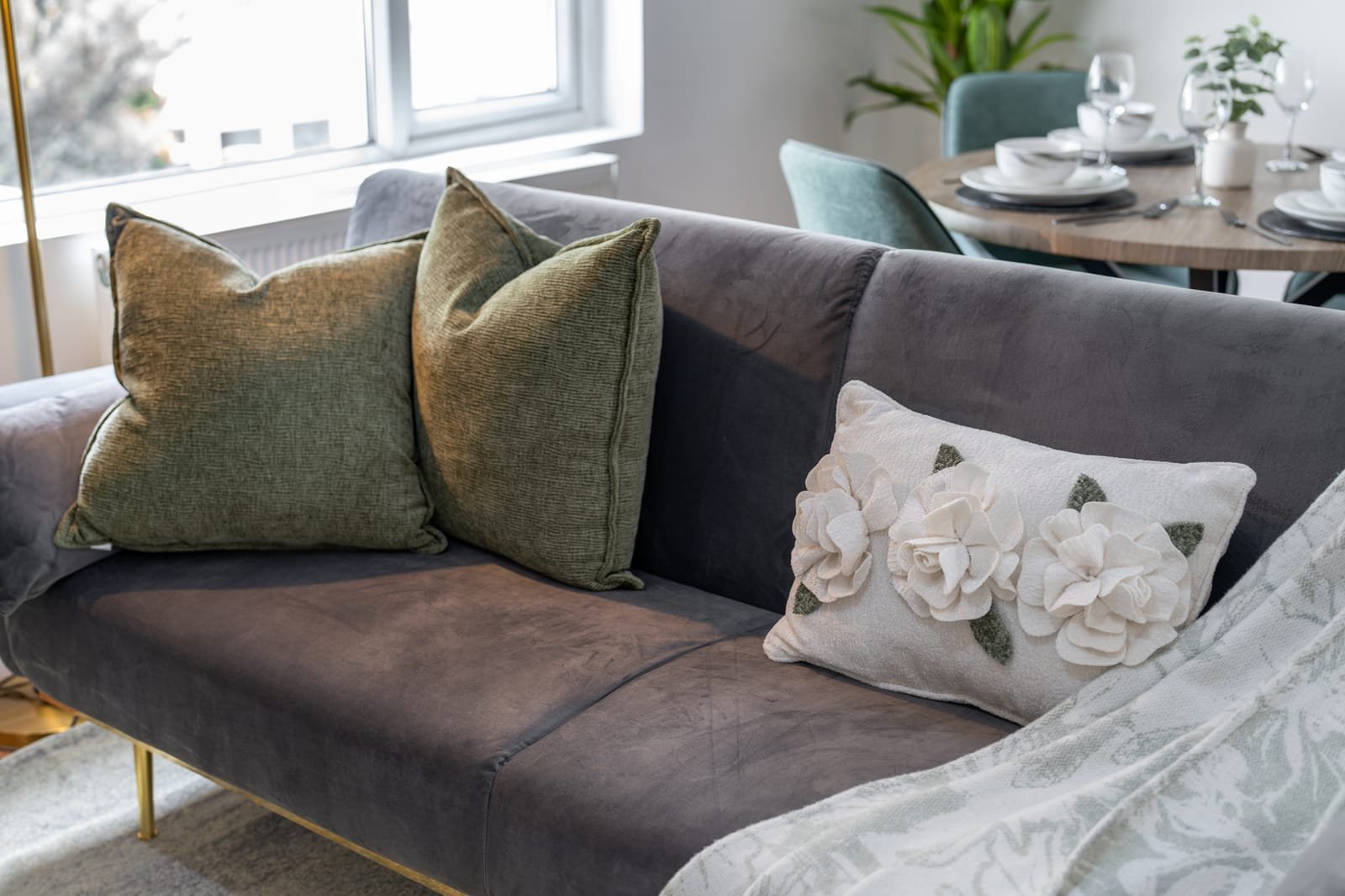 West Drayton: sofa detail